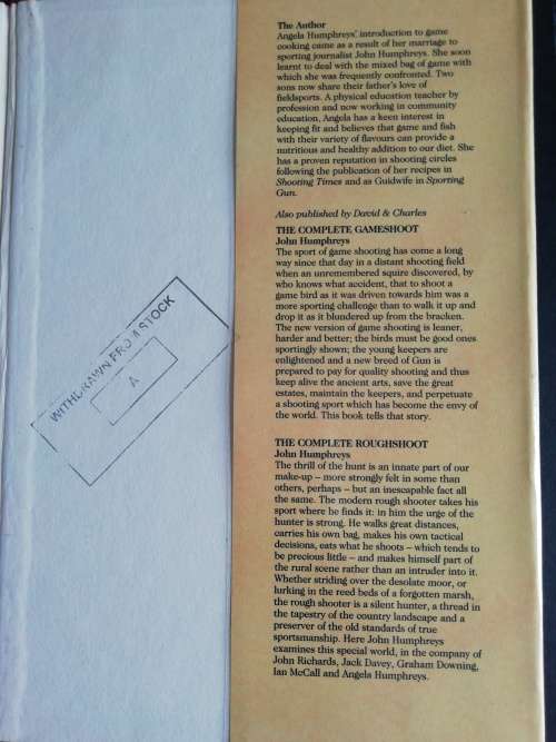 Game Cookery  /   Angela Humphreys