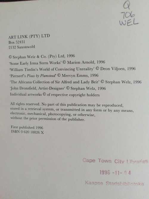 Art at Auction in South Africa by Stephan Welz