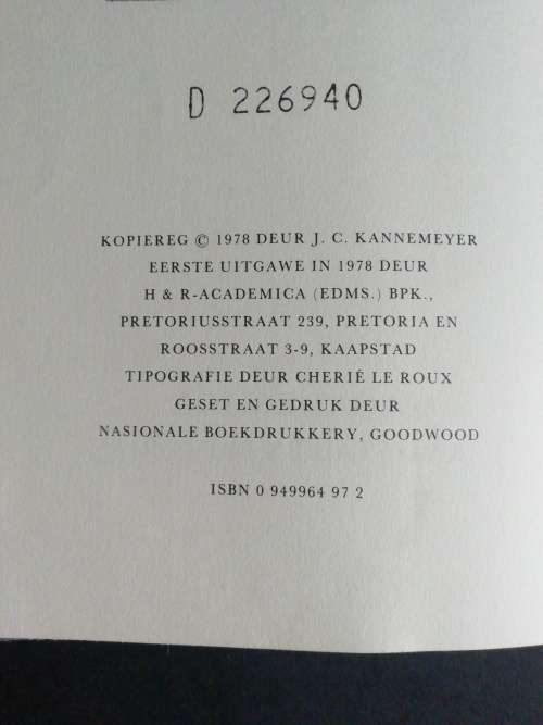 Geskiedenis van die Afrikaanse literatuur: Band 1   /  J. C. Kannemeyer