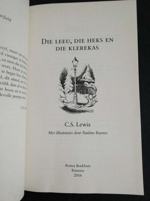 Die leeu, die heks en die klerekas  /  C. S. Lewis