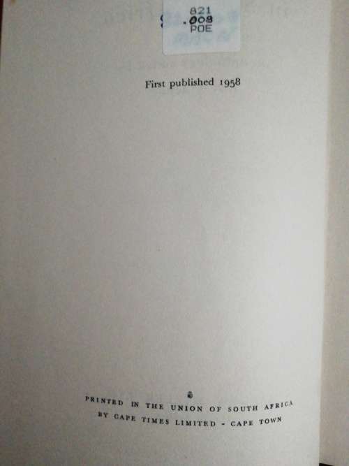 Poets in South Africa  an anthology / Roy Macnab