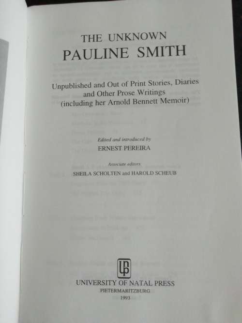 The Unknown / Pauline Smith