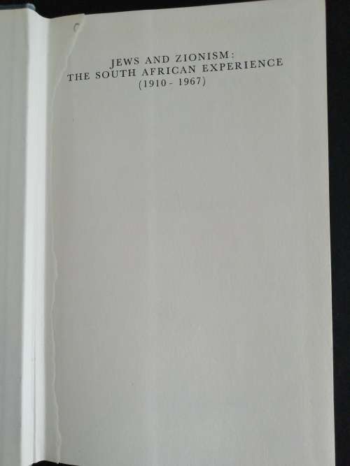 Jews and Zionism: The South African Experience  /  Gideon Shimoni