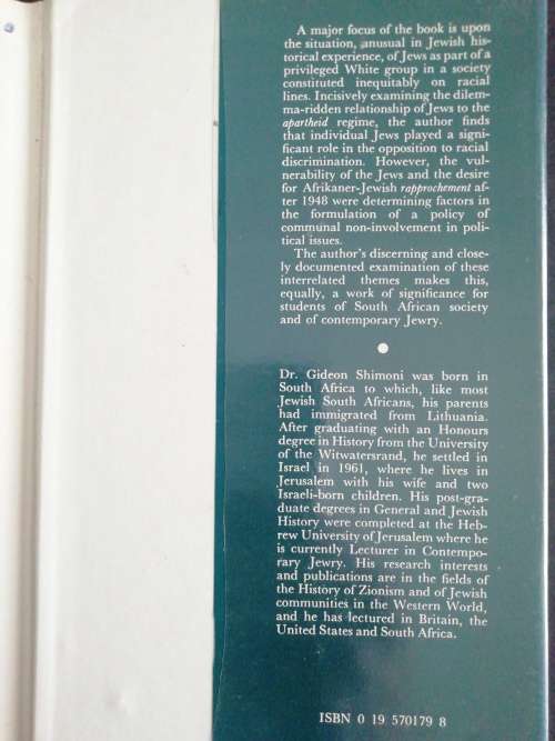 Jews and Zionism: The South African Experience  /  Gideon Shimoni