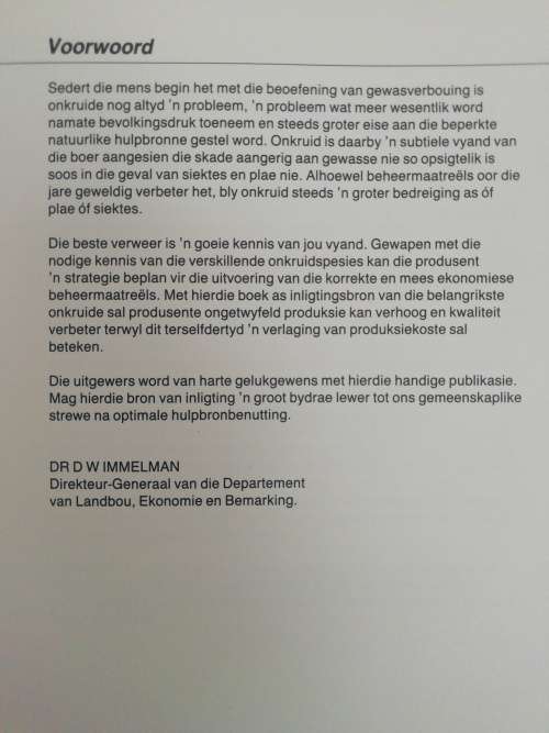 Onkruide in Gewasse en Tuine in Suidelike Afrika  /  Kees Grabandt