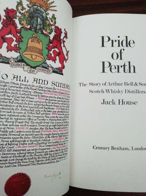 Pride of Perth Jack House Arthur Bell & sons Whisky