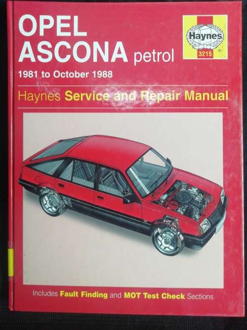 Opel Ascona petrol / Haynes Service and Repair Manual
