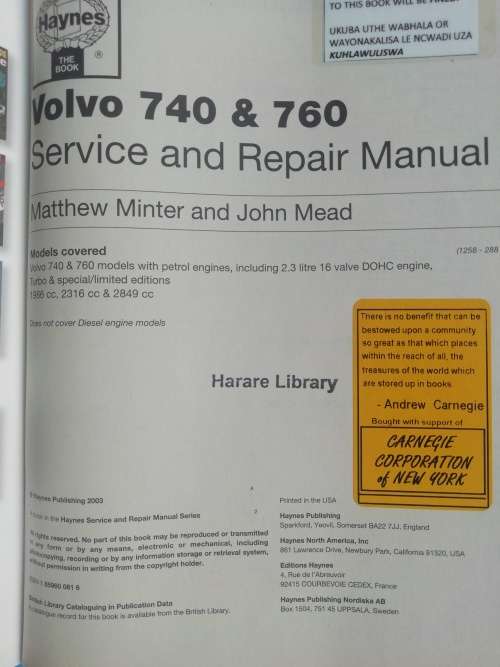 Volvo 740 & 760 / Haynes Service and Repair Manual