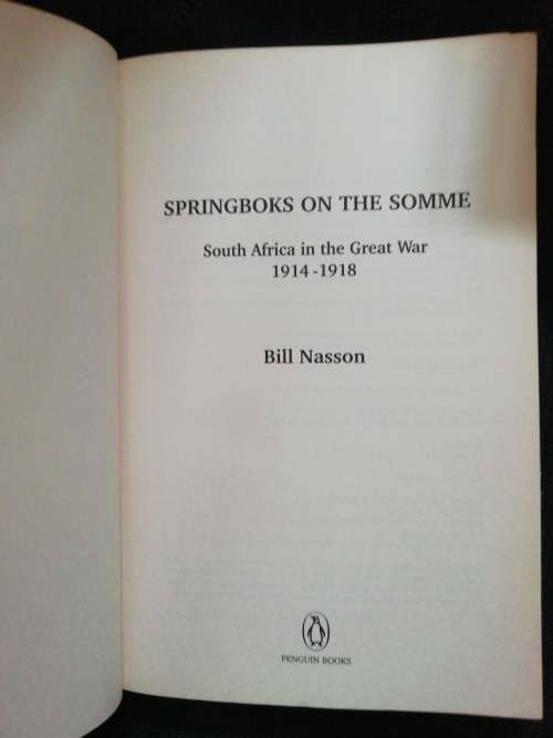 Springbok on the Somme / Bill Nasson