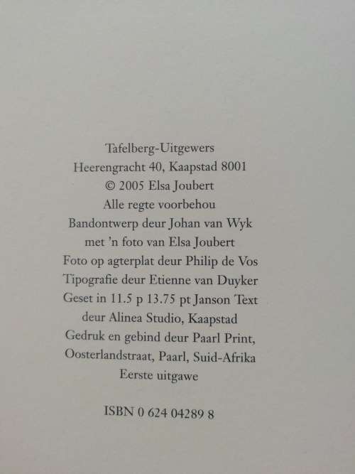 `n Wonderlike Geweld, Jeugherinneringe / Elsa Joubert