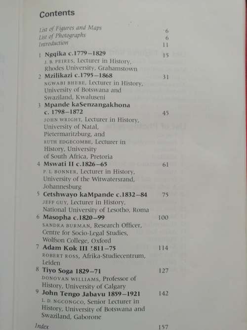 Black Leaders in Southern African History Edited by Christopher Saunders