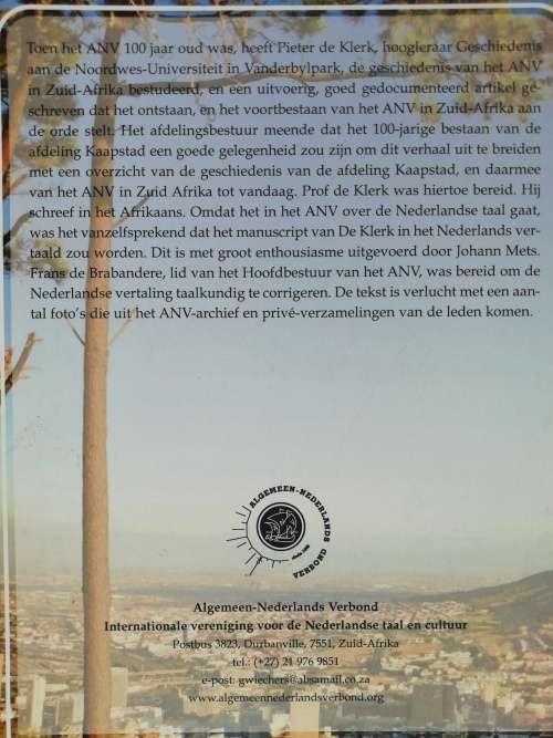Het Algemene-Nederlands Verbond in Zuid-Afrika (1895-2008)