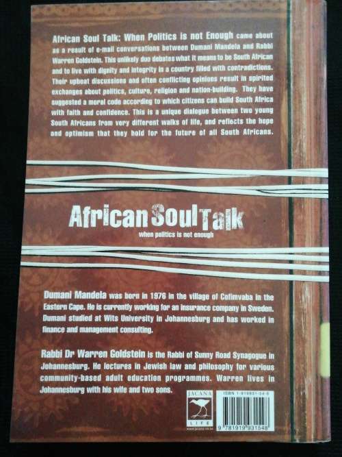 African Soul Talk: when policies is not enough / Dumani Mandela & Warren Goldstein
