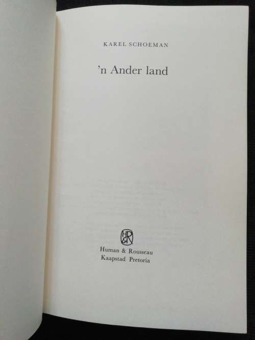 `n Ander Land / Karel Schoeman