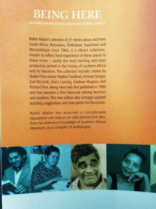 Being Here Modern Short Stories From Southern Africa Compiled by Robin Malan