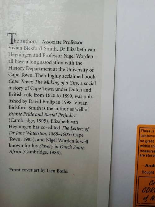 Cape Town in the twentieth century / Vivian Bickford-Smith - Elizabeth van Heyningen & Nigel Worden