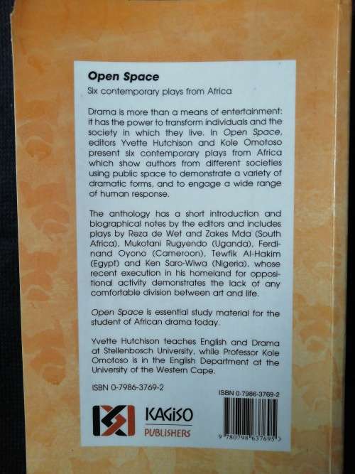 Open Space: Six Contemporary Plays from Africa / Yvette Hutchison & Kole Omotoso