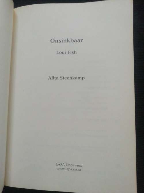 LOUI FISH ONSINKBAAR / ALITA STEENKAMP