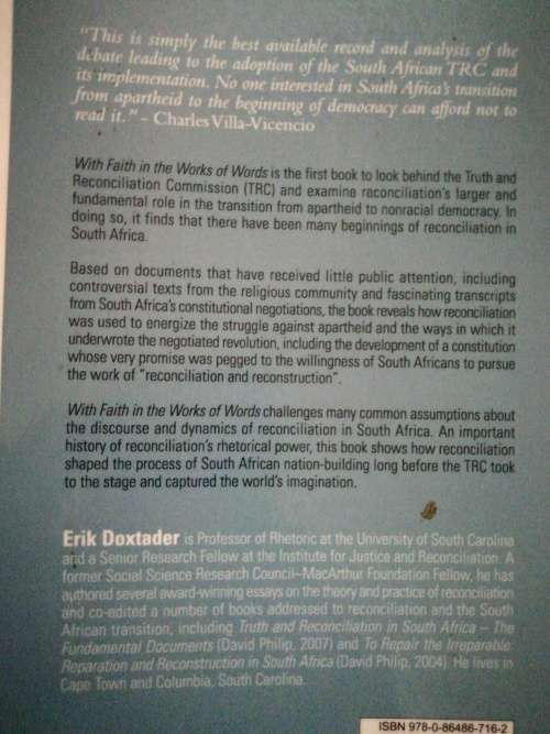 WITH FAITH IN THE WORKS OF WORDS / ERIK DOXTADER