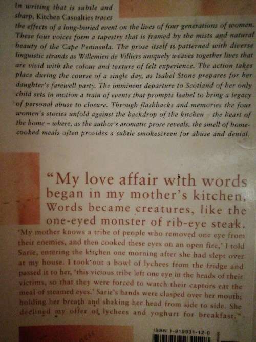 KITCHEN CASUALTIES / Willemien de Villiers