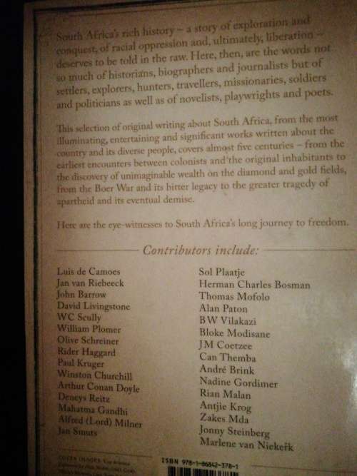 Captured in TIME Five Centuries of South African Writing: Compiled and edited by John Clare