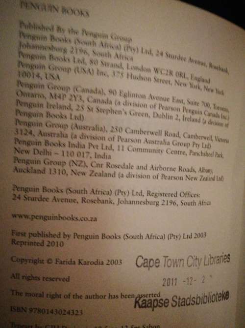 Boundaries / Farida Karodia