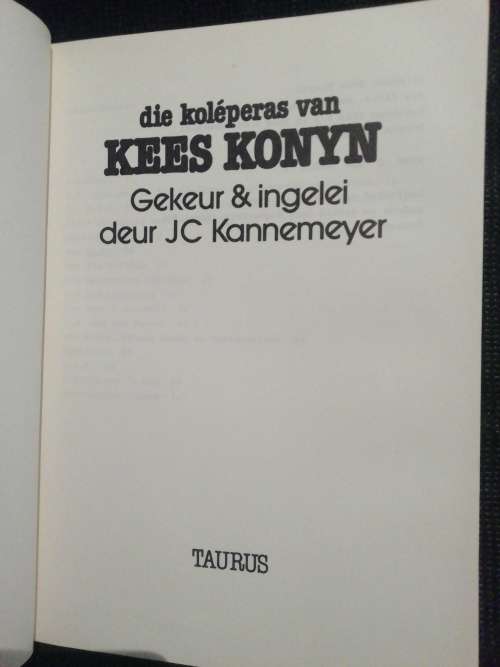 die koleperas van KEES KONYN: Gekeur & ingelei deur JC Kannemeyer