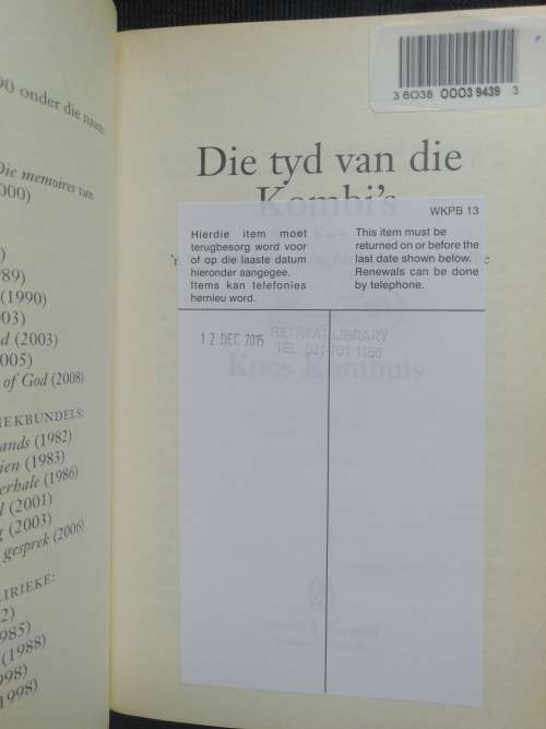 die Tyd van die Kombi`s / Koos Kombuis