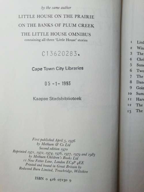 Little House in the Big Woods / Laura Ingalls Wilder