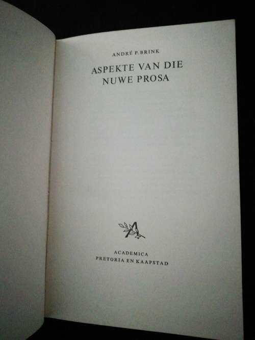 ASPEKTE VAN DIE NUWE PROSA/ ANDRE P. BRINK