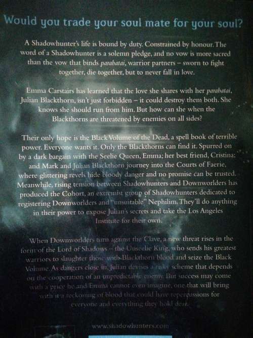 Lord of Shadows: The Dark Artifices / Cassandra Clare (Book Two)