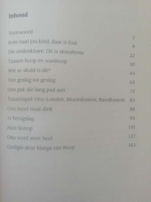 Marga en Henriette - In die Skadu van Skisofrenie / Marga van Rooy