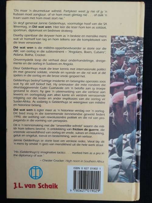 Die wat wen / Jannie Geldenhuys (Geteken)