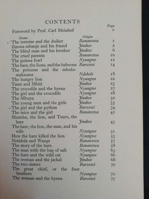 FABELS OF THE VELD / F. POSSELT (1929)