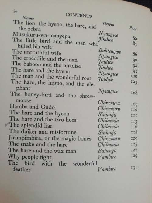 FABELS OF THE VELD / F. POSSELT (1929)