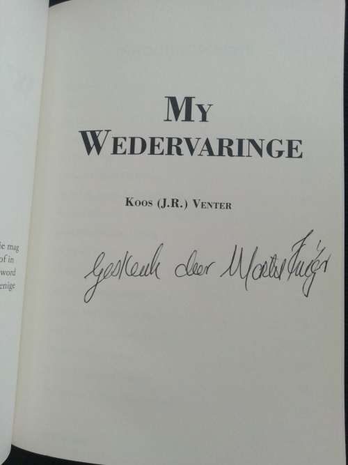 My Wedervaringe / J. R. (Koos) Venter