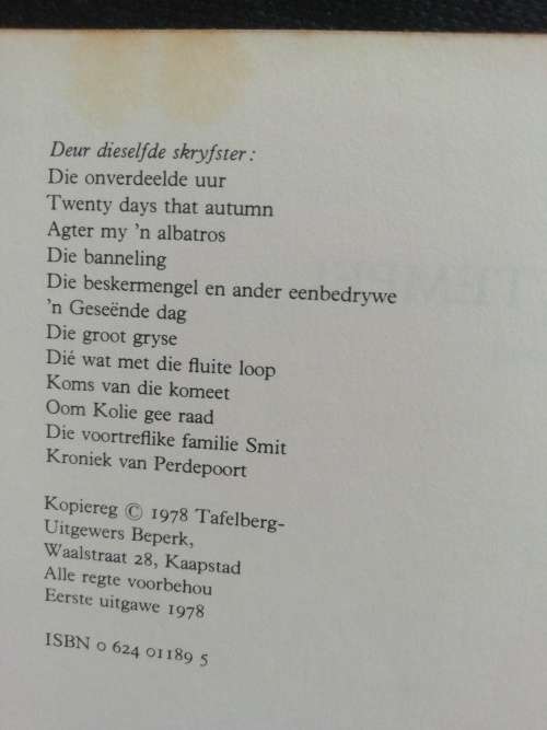 Die Derde Tempel / Anna M. Louw