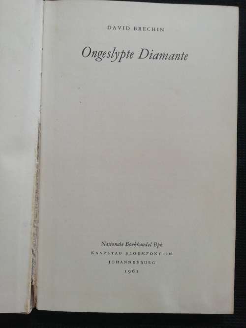 ongeslypte diamante / David Brechin (skaars)