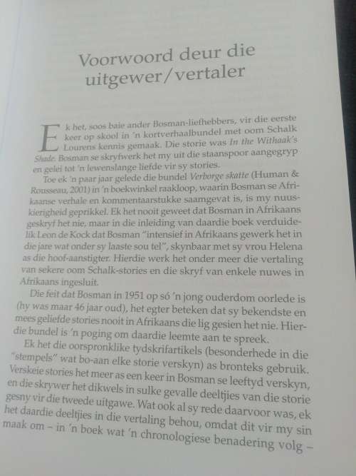 In die withaak se skadu / Herman Charles Bosman