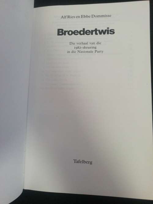BROEDERTWIS / Alf Ries & Ebbe Dommisse