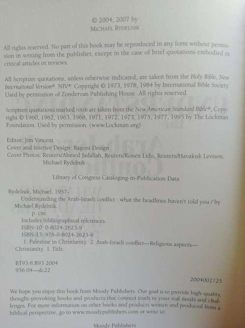 Understanding the Arab-Israeli Conflict / Michael Rydelnik