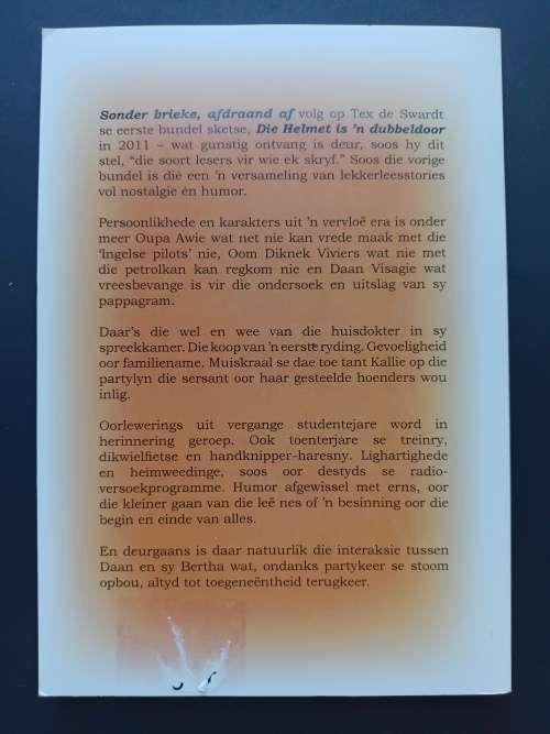 Sonder brieke, afdraand af / Tex de Swardt