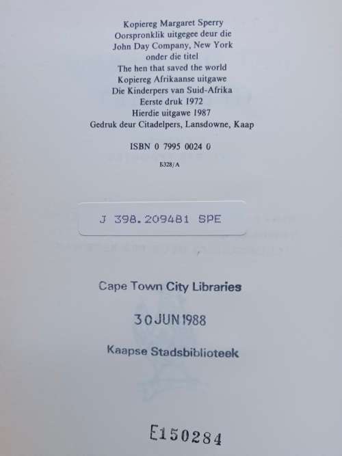 Die hennetjie wat die wereld gered het / Margaret Sperry