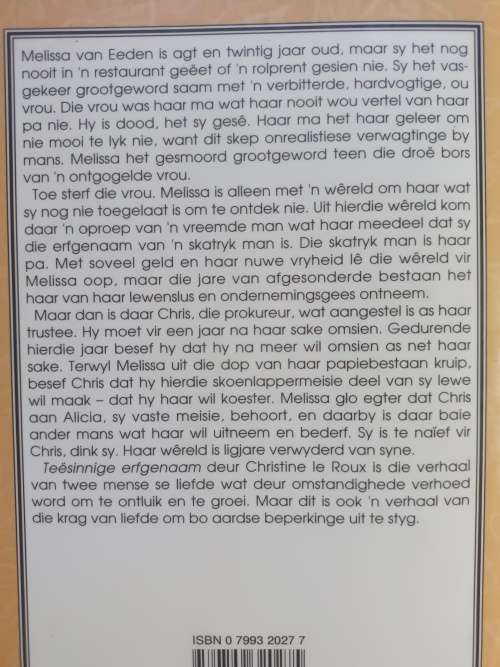 Teensinnige erfgenaam / Christine Le Roux