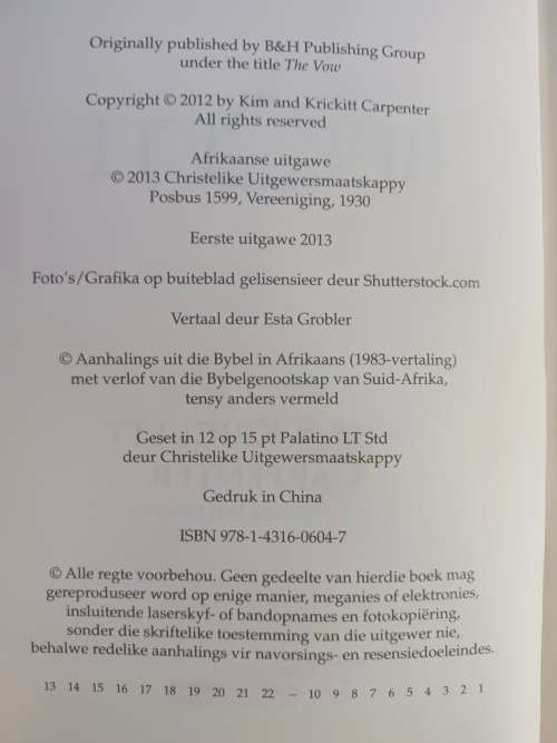 DIE BELOFTE / Kim & Krickitt Carpenter