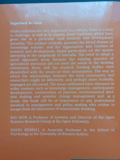 Agricultural Extension and Rural Development / Ray Ison & David Russel (Cambridge)