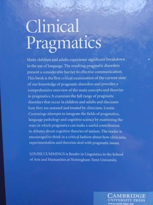 Clinical Pragmatics / Louise Cummings (Cambridge)