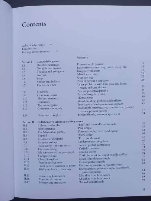 GRAMMAR GAMES: Cognitive, affective and drama activities  / Mario Rinvolucri (Cambridge)