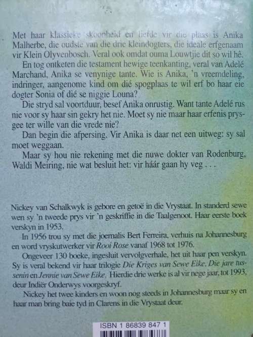 Drie vir Klein Olyvenbosch / Nickey van Schalkwyk