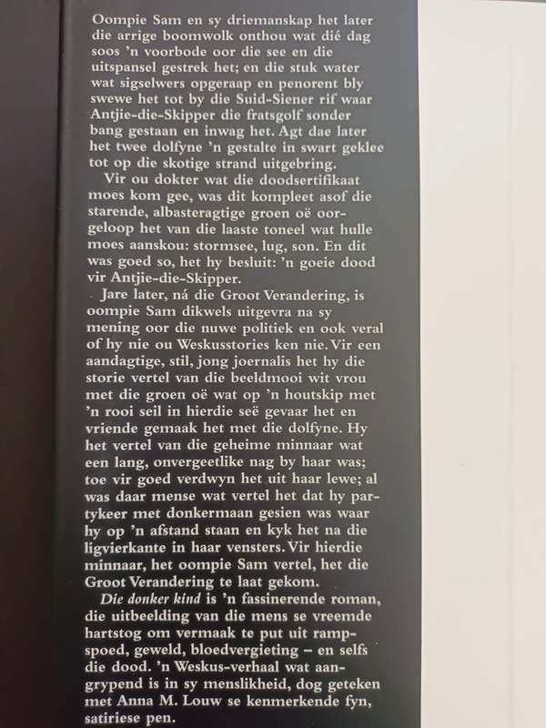 Die Donker Kind / Anna M Louw